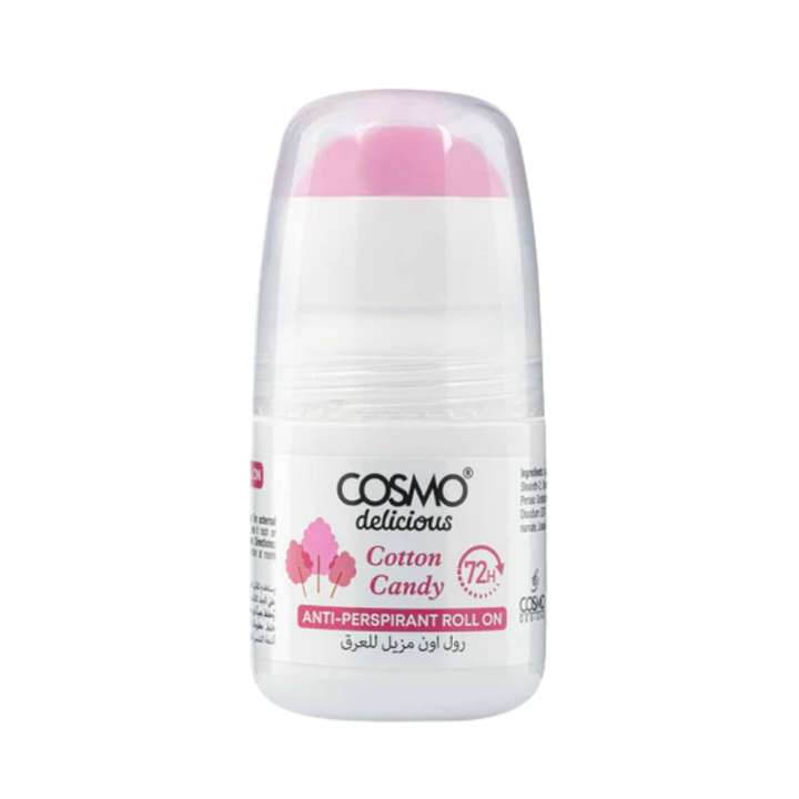 COSMO Berry Cotton Candy Anti- Perspirant Roll On 72H - 50ml | كوزمو مزيل تعرق رول برائحة الحلوى - 50 مل