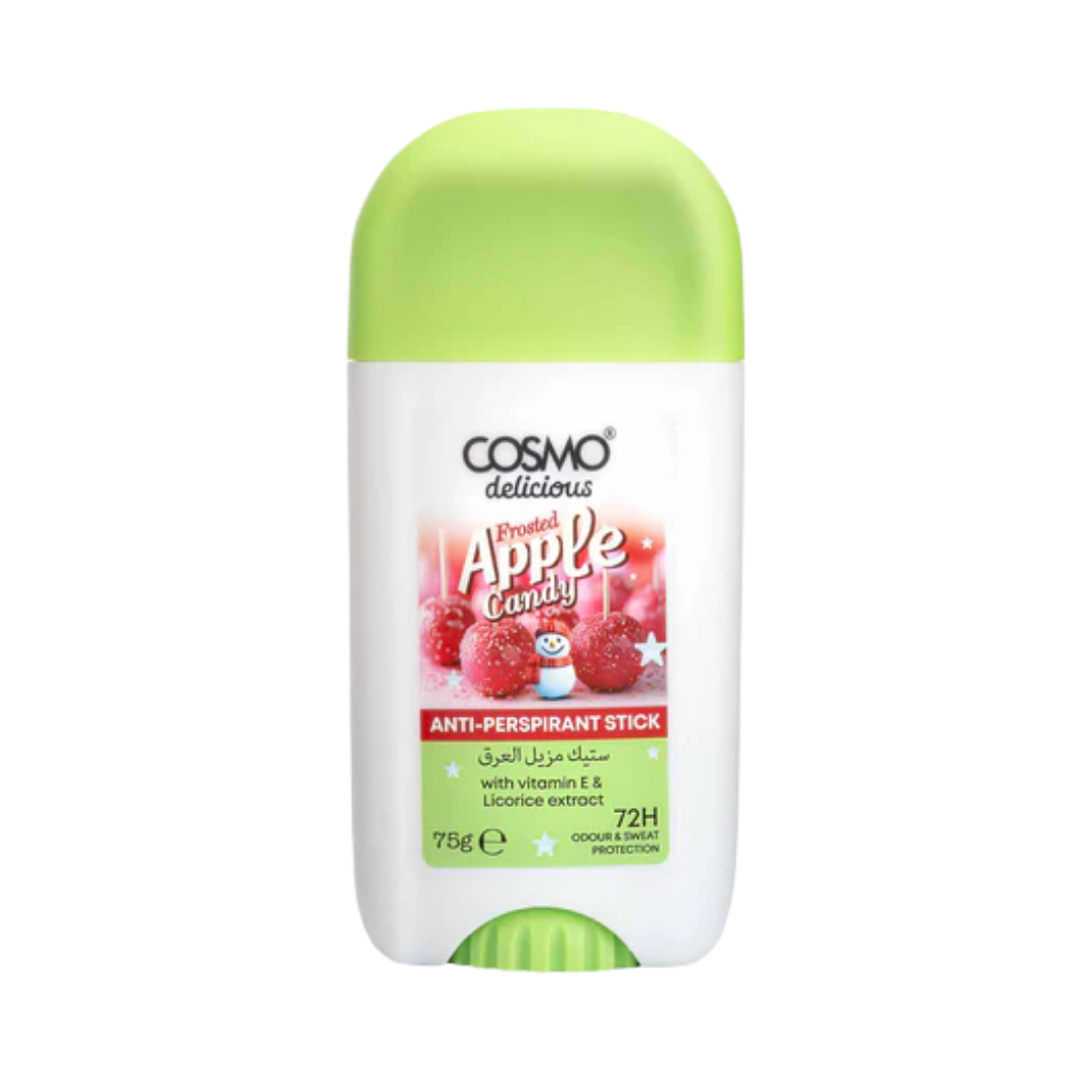 COSMO Apple Candy Anti-Perspirant Stick 72H - 75g | كوزمو مزيل تعرق ستيك برائحة حلوى التفاح - 75 غ