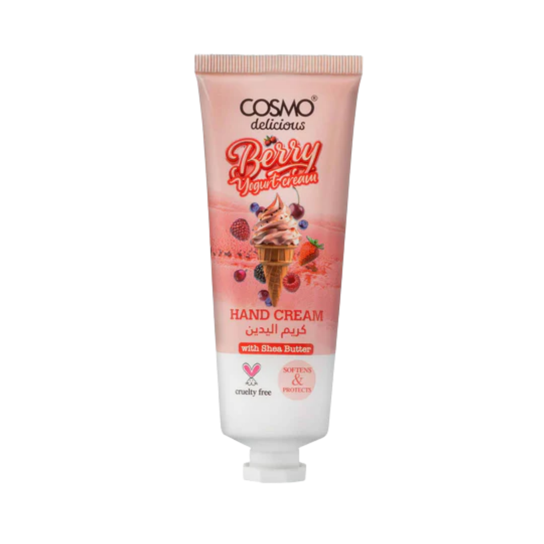 COSMO Berry Yogurt Cream Hand Cream - 75ml | كوزمو كريم مرطب لليدين برائحة التوت والزبادي - 75 مل