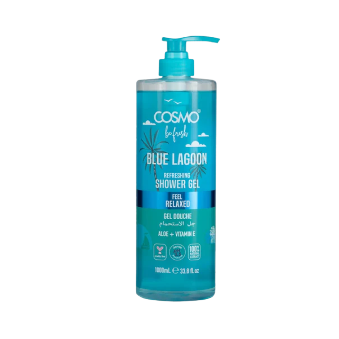 COSMO Blue Lagoon Pefreshing Shower Gel - 1000ml | كوزمو جل الاستحمام بلو لاجون - 1000 مل