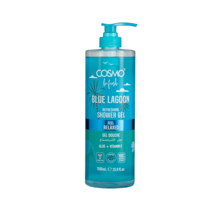 COSMO Blue Lagoon Pefreshing Shower Gel - 1000ml | كوزمو جل الاستحمام بلو لاجون - 1000 مل