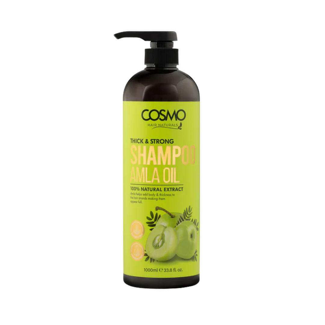 COSMO Thick & Strong Shampoo Amla Oil - 1000ml | كوزمو شامبو التكثيف و القوة بزيت الأملا - 1000 مل