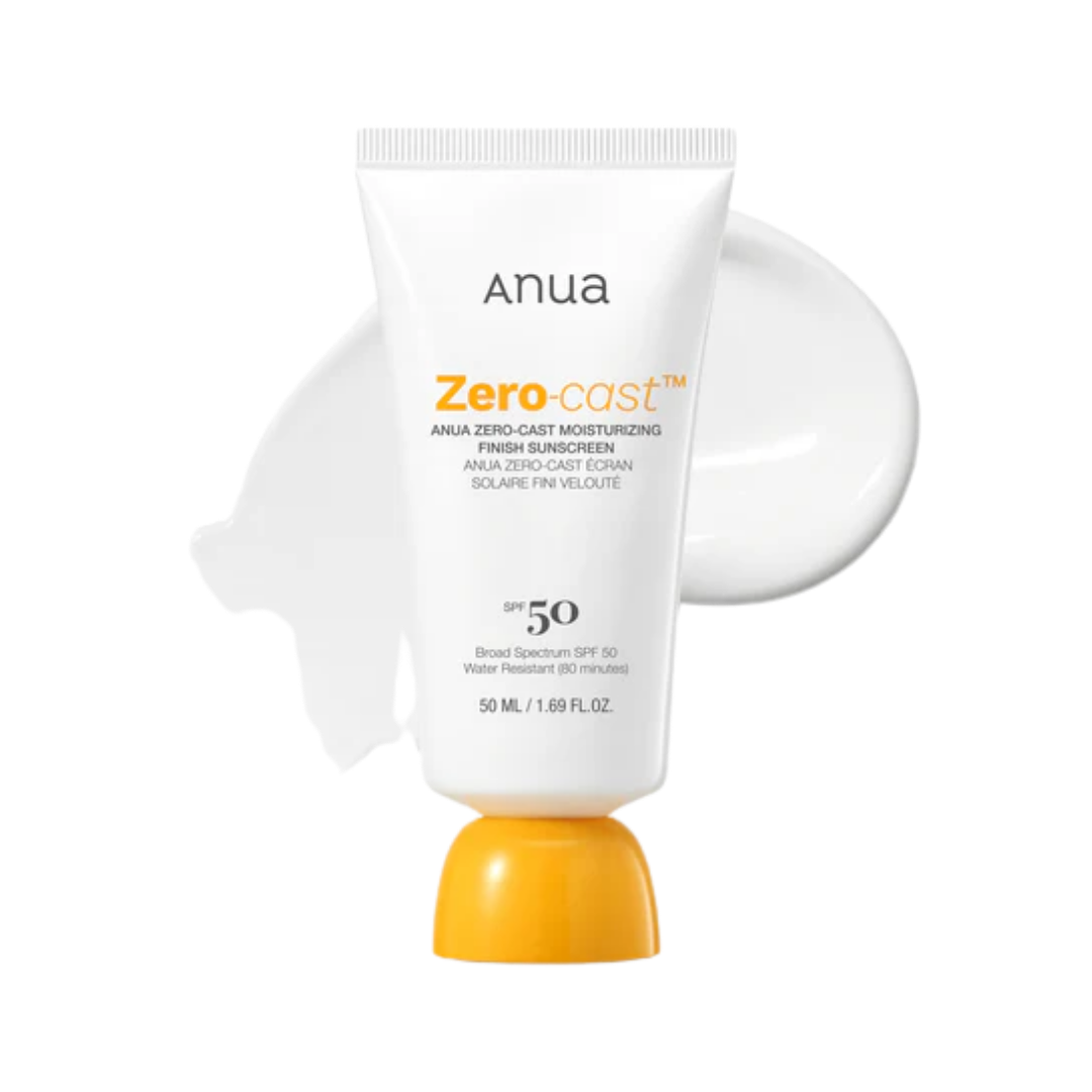 Anua - Zero-Cast Moisturizing Finish Sunscreen - 50ml | انوا واقي شمسي مرطب - 50 مل