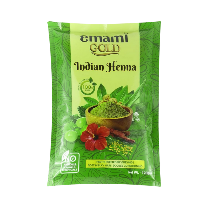 Kesh King Emami Gold Indian Henna - 120g | كيش كينج حناء للشعر - 120 غرام