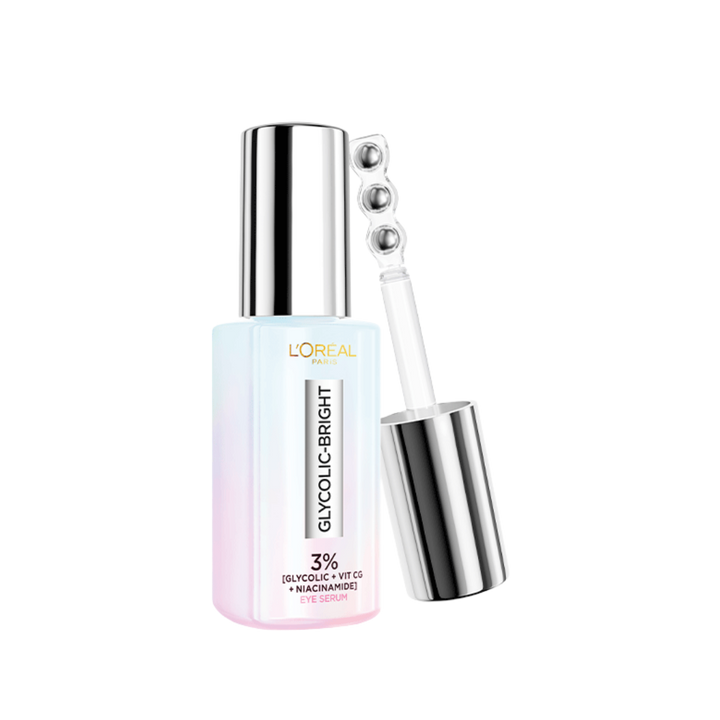 L’Oreal Glycolic Bright Dark Circles Eye Serum  -20Ml | لوريال سيروم لتحت العين لتفتيح الهالات السوداء - 20 مل