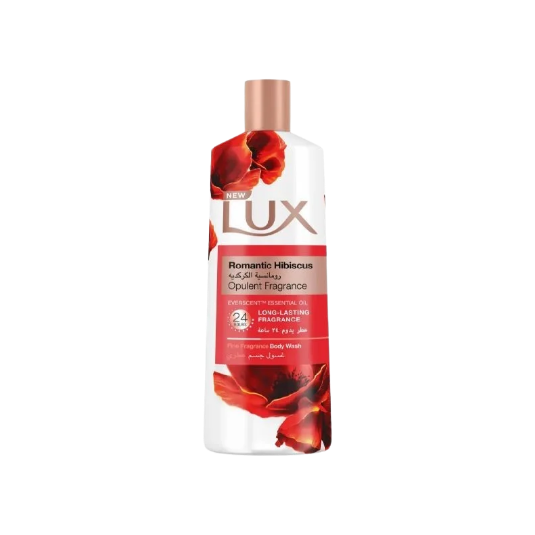 LUX Romantic Hibiscus - 500ml | لوكس شاور جيل بالكركديه - 500 مل