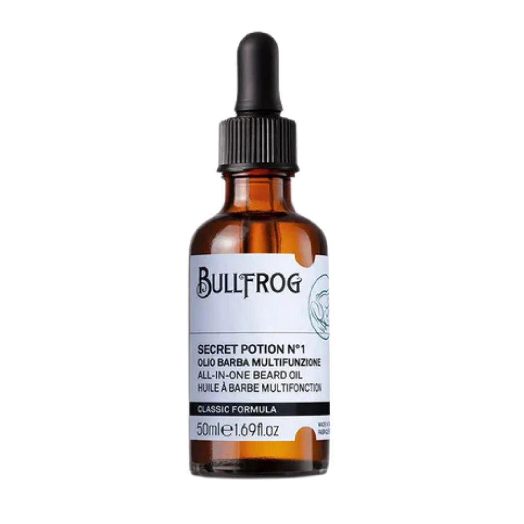 Bullfrog Olio Barba Multifunzione Secret Potion N.1 - 50ml | بولفروغ زيت للعناية باللحية - 50 مل