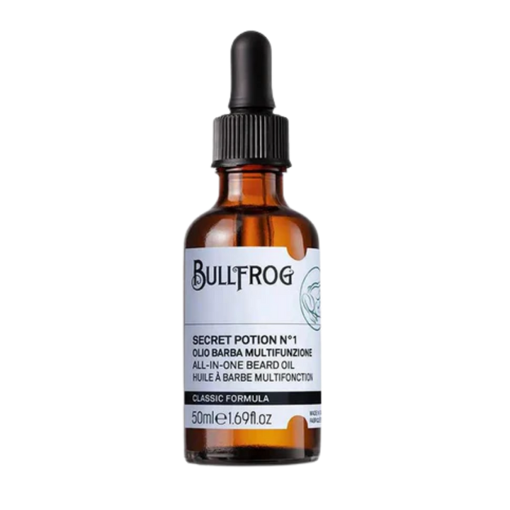 Bullfrog Olio Barba Multifunzione Secret Potion N.1 - 50ml | بولفروغ زيت للعناية باللحية - 50 مل