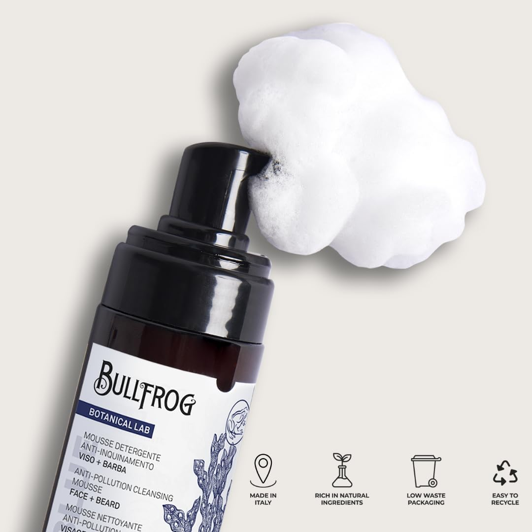 Bullfrog Mousse Detergente Anti Inquinamento - 100ml | بولفروغ موس لتنظيف الوجه - 100 مل