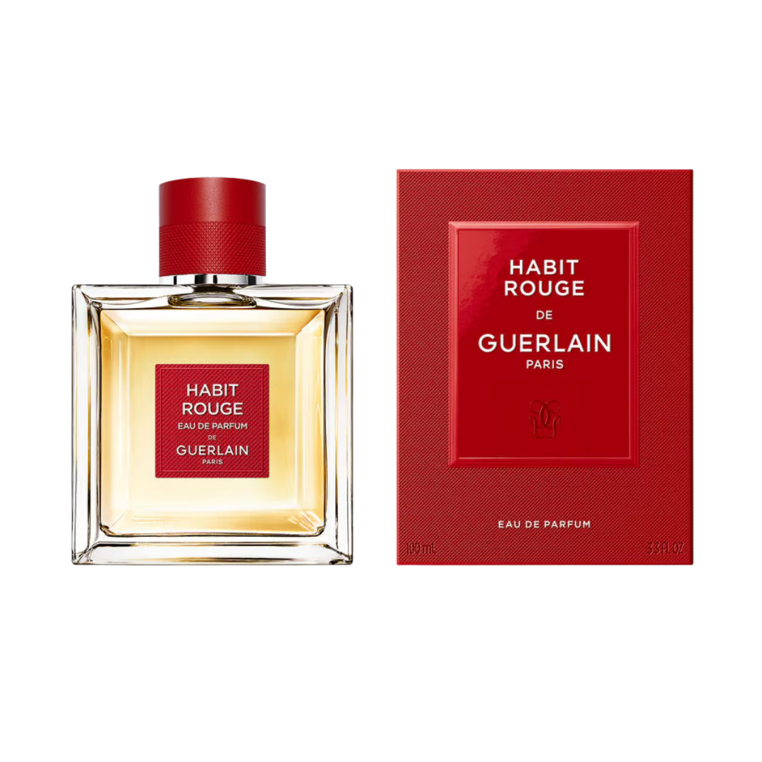 Guerlain Habit Rouge EDP - 100ml | عطر  جيرلان هابيت روج أو دو بارفان للرجال - 100 مل