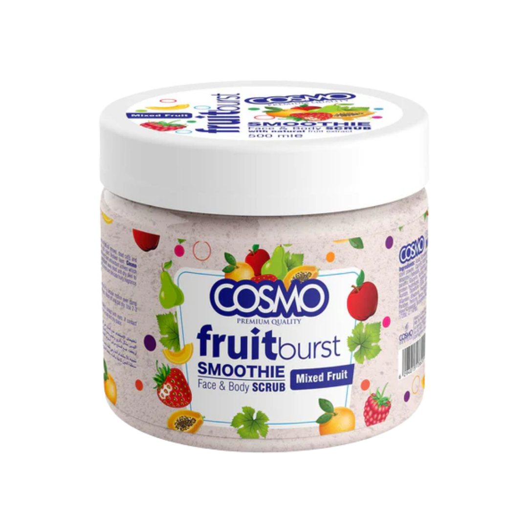COSMO Fruitburst Smoothing Face & Body Scrub - 500ml | كوزمو مقشر للوجه و الجسم - 500 مل