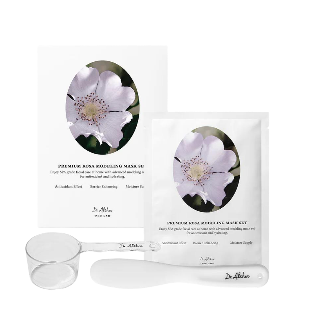 Dr. Althea Premium Rosa Modeling Mask Set 5pack - 25g | دكتور ألتيا بريميوم – مجموعة ماسك روزا 5 عبوات - 25 جم