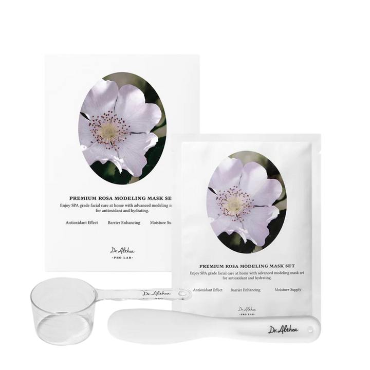 Dr. Althea Premium Rosa Modeling Mask Set 5pack - 25g | دكتور ألتيا بريميوم – مجموعة ماسك روزا 5 عبوات - 25 جم
