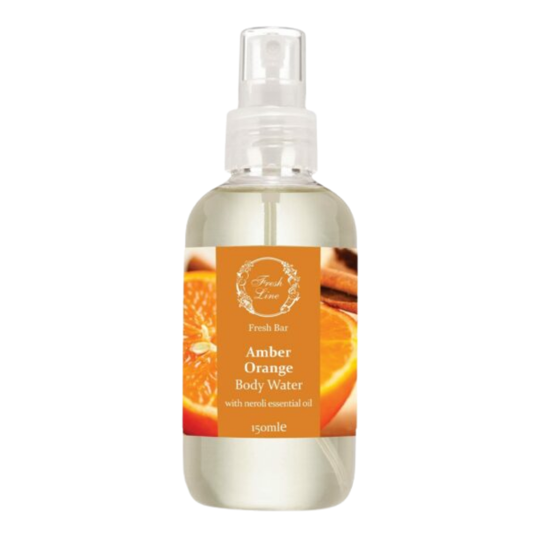 Fresh Line Amber Orange Body Water - 150 ml | فريش لاين ميست للجسم برائحة البرتقال والعنبر - 150 مل