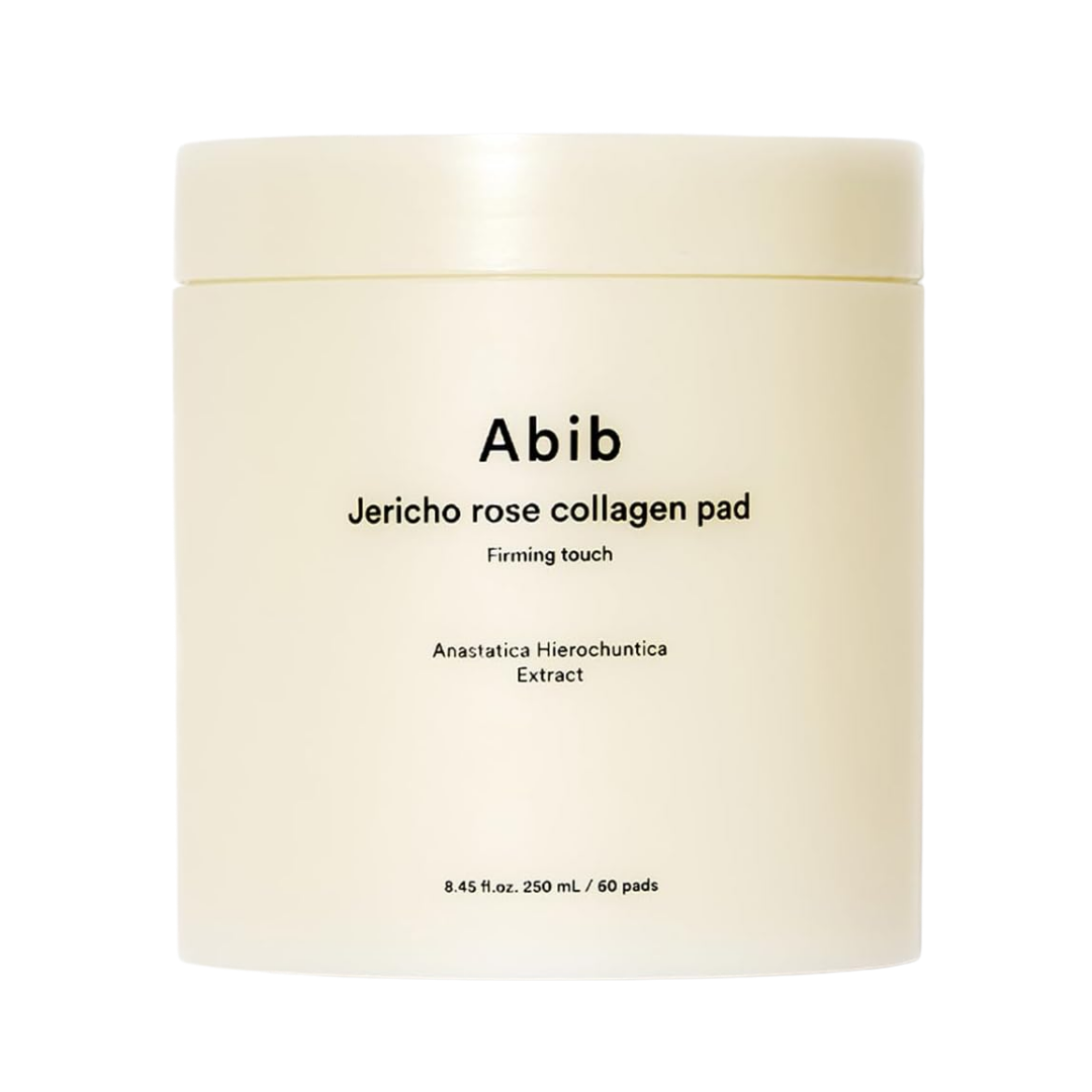 Abib | Jericho Rose Collagen Pad Firming Touch - 250 ml / 60 Pads | ابيب وسادا قطنية مع تونر بالكولاجين وخلاصة وردة جيريشو - 250 مل \ 60 وسادة