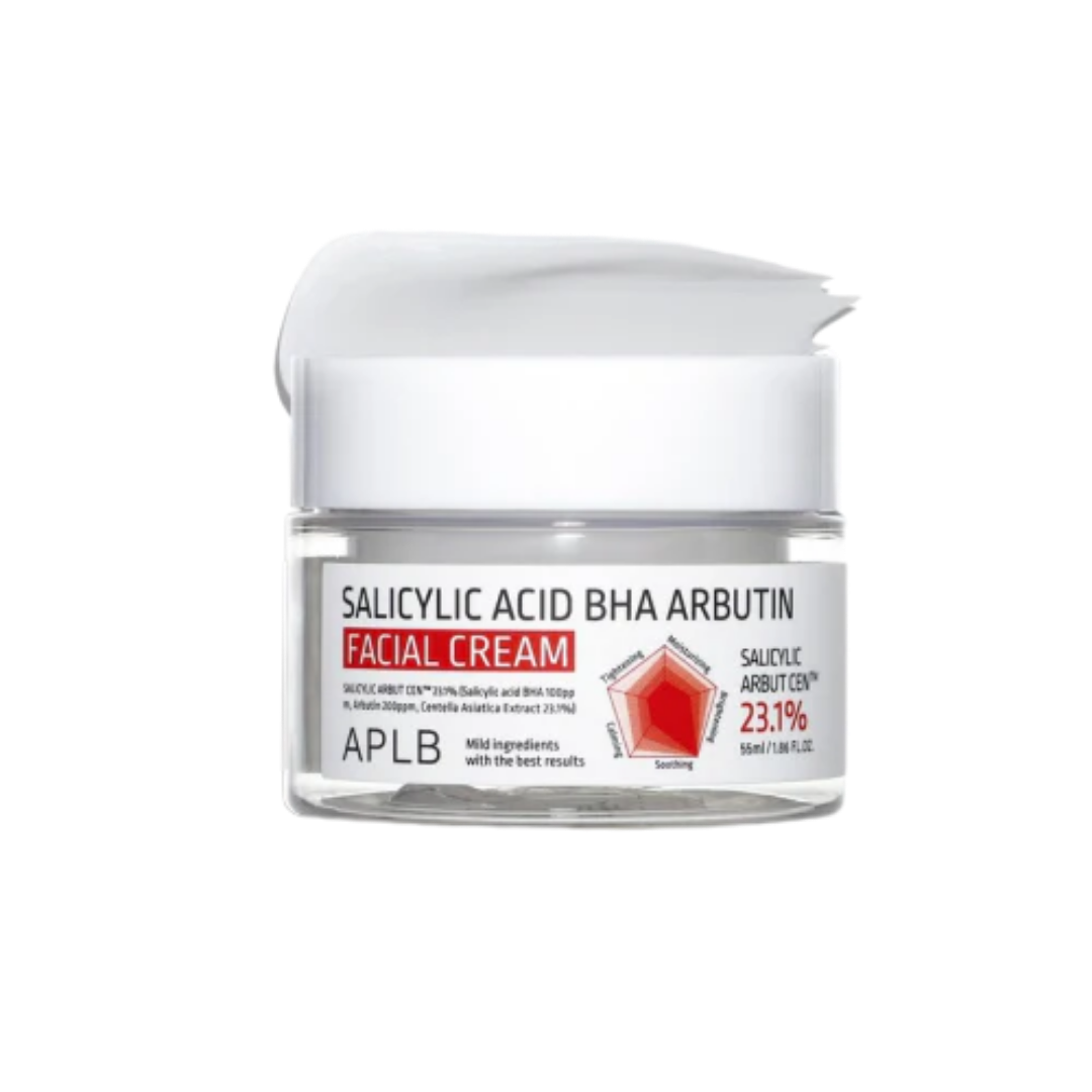 APLB Salicylic Acid BHA Arbutin Facial Cream - 55ml | اي بي ال بي كريم للوجه بالسالسيليك اسيد والاربوتين - 55 مل