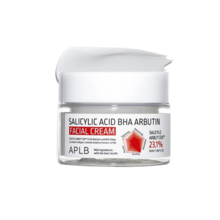 APLB Salicylic Acid BHA Arbutin Facial Cream - 55ml | اي بي ال بي كريم للوجه بالسالسيليك اسيد والاربوتين - 55 مل