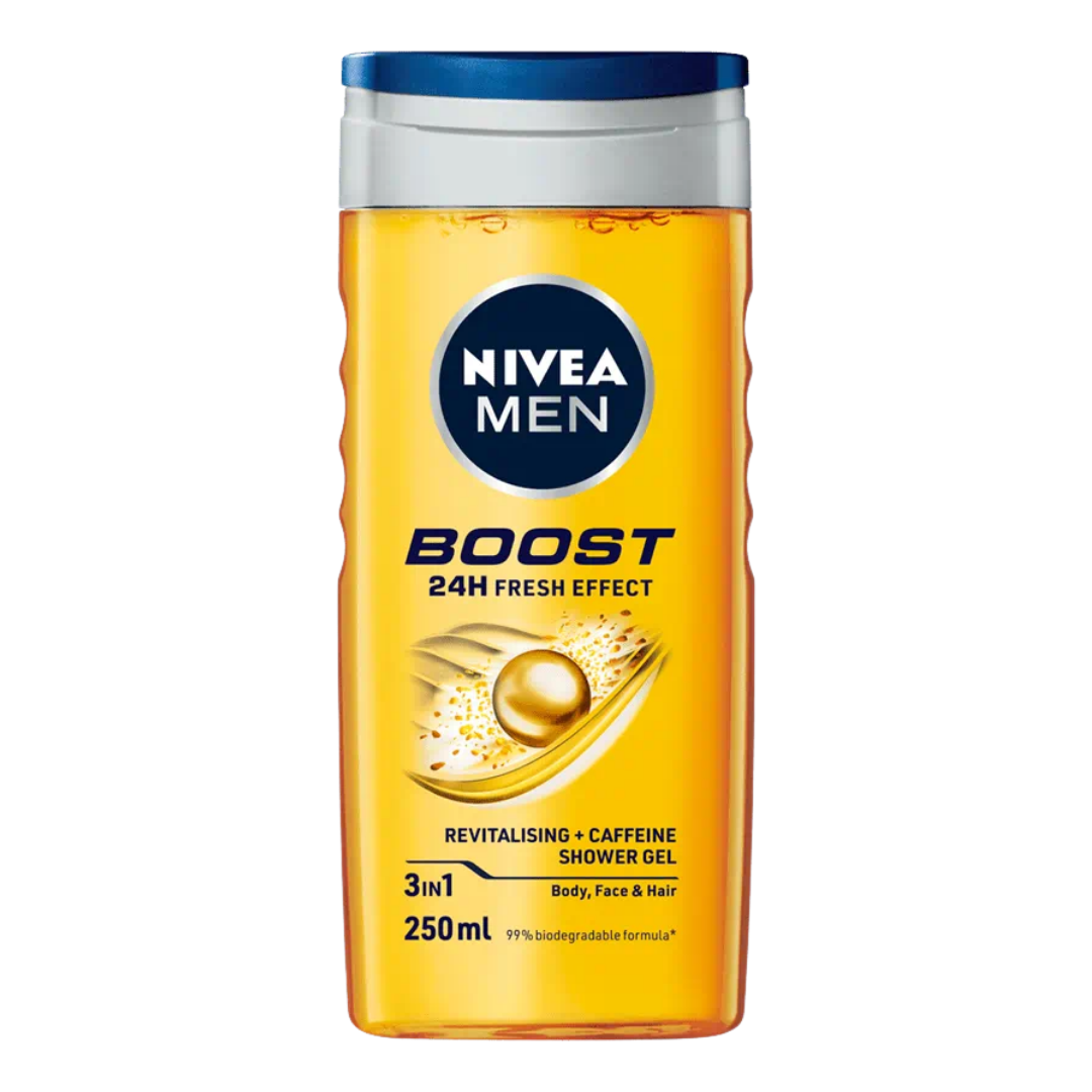 NIVEA Shower Gel Men Boost - 250Ml | نيفيا جل الاستحمام للرجال - 250 مل