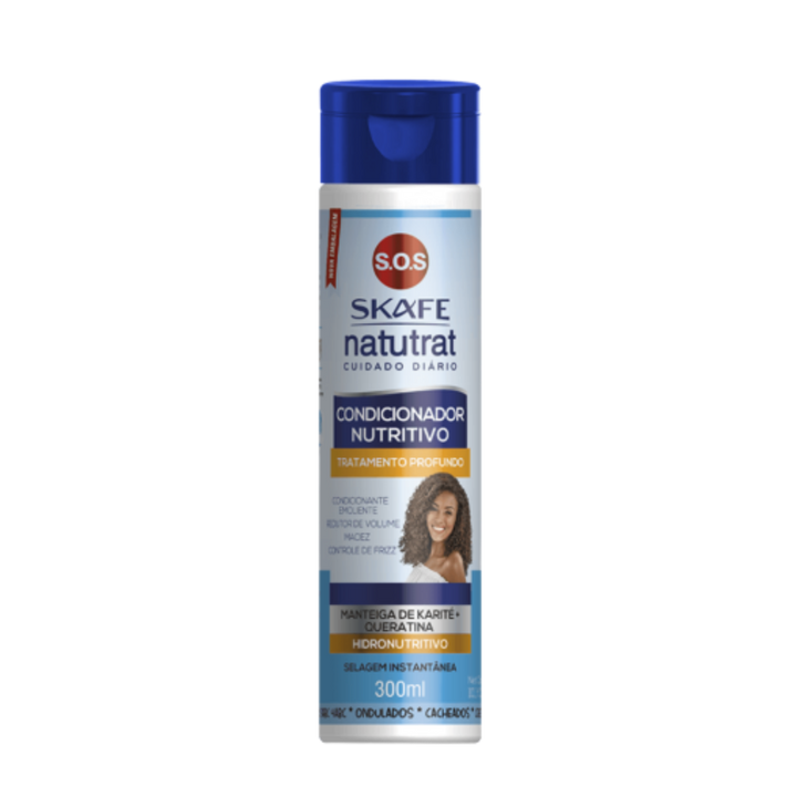 SKAFE Natutrat - Condicionador Nutritivo SOS Cuidado Diario - 300ml | سكاف بلسم للشعر المجعد والمتطاير - 300 مل