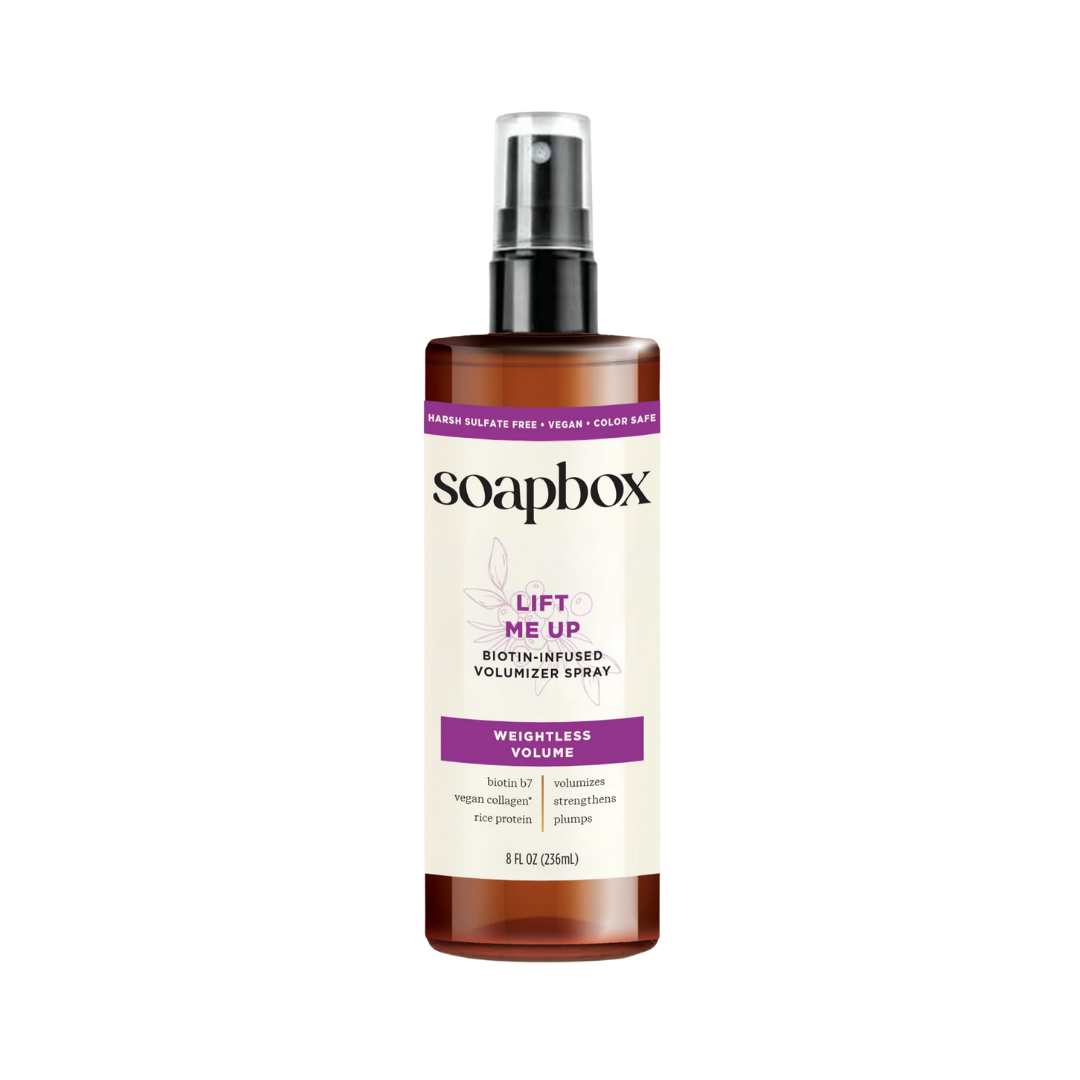 Soapbox Lift Me Up Volumizing Hair Treatment Lightweight Volumizing Spray - 236ml | سوب بوكس بخاخ للشعر الخفيف لزيادة حجمه - 236 مل