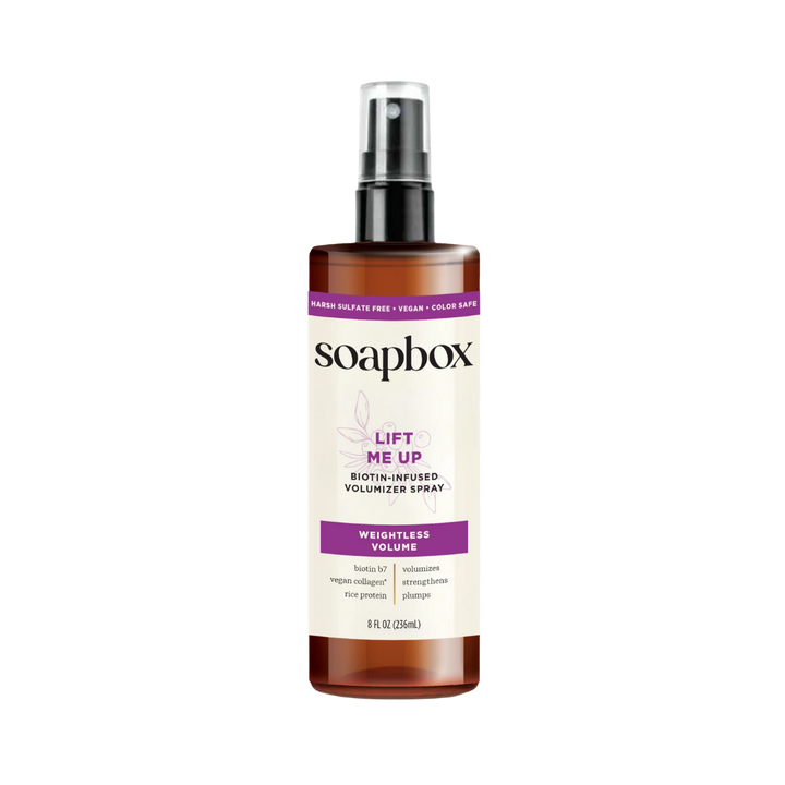 Soapbox Lift Me Up Volumizing Hair Treatment Lightweight Volumizing Spray - 236ml | سوب بوكس بخاخ للشعر الخفيف لزيادة حجمه - 236 مل