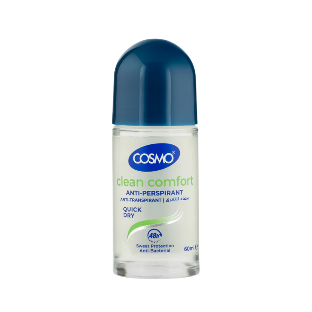 COSMO Quick Dry Anti-Perspirant Anti-Transpirant 48h - 60ml | كوزمو مزيل تعرق رول اون 48 ساعة سريع الجفاف - 60 مل