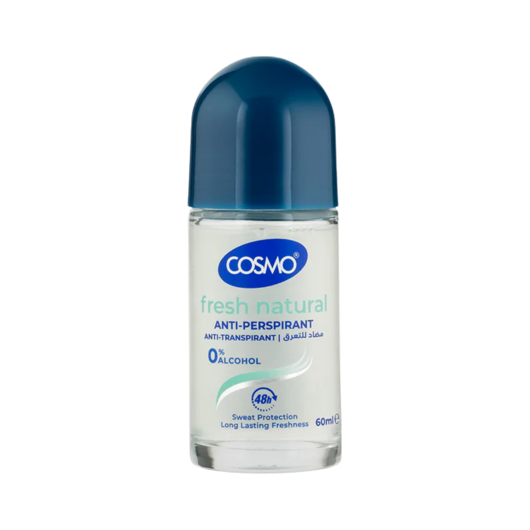 COSMO Quick Dry Anti-Perspirant Anti-Transpirant 48h - 60ml | كوزمو مزيل تعرق رول اون 48 ساعة سريع الجفاف - 60 مل