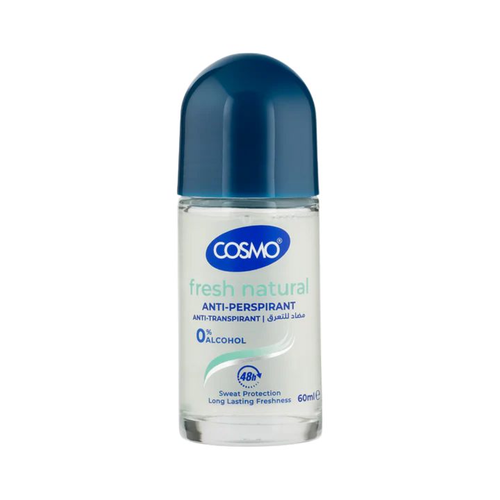 COSMO Quick Dry Anti-Perspirant Anti-Transpirant 48h - 60ml | كوزمو مزيل تعرق رول اون 48 ساعة سريع الجفاف - 60 مل