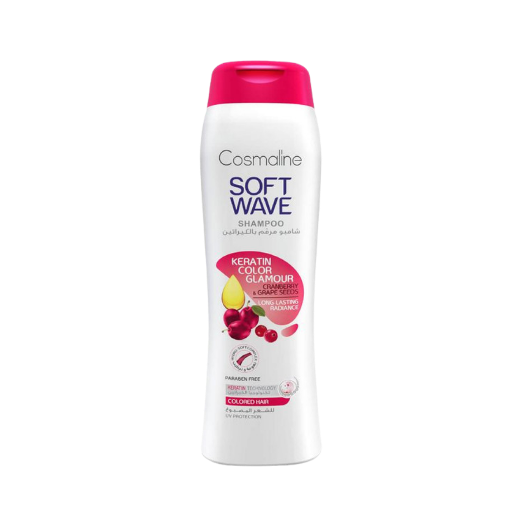 Cosmaline Soft Wave Keratin Color Glamour Colored Hair Shampoo - 400ml |