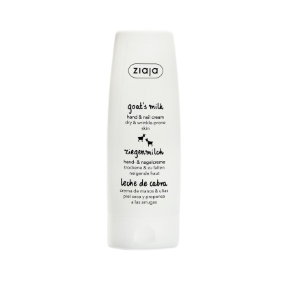 ziaja goats MilkHand & Nail Cream Ziegenmilch Hand- & Nagelcreme - 80ml | جايا كريم لليدين والاضافر بخلاصة حليب الماعز - 80 مل