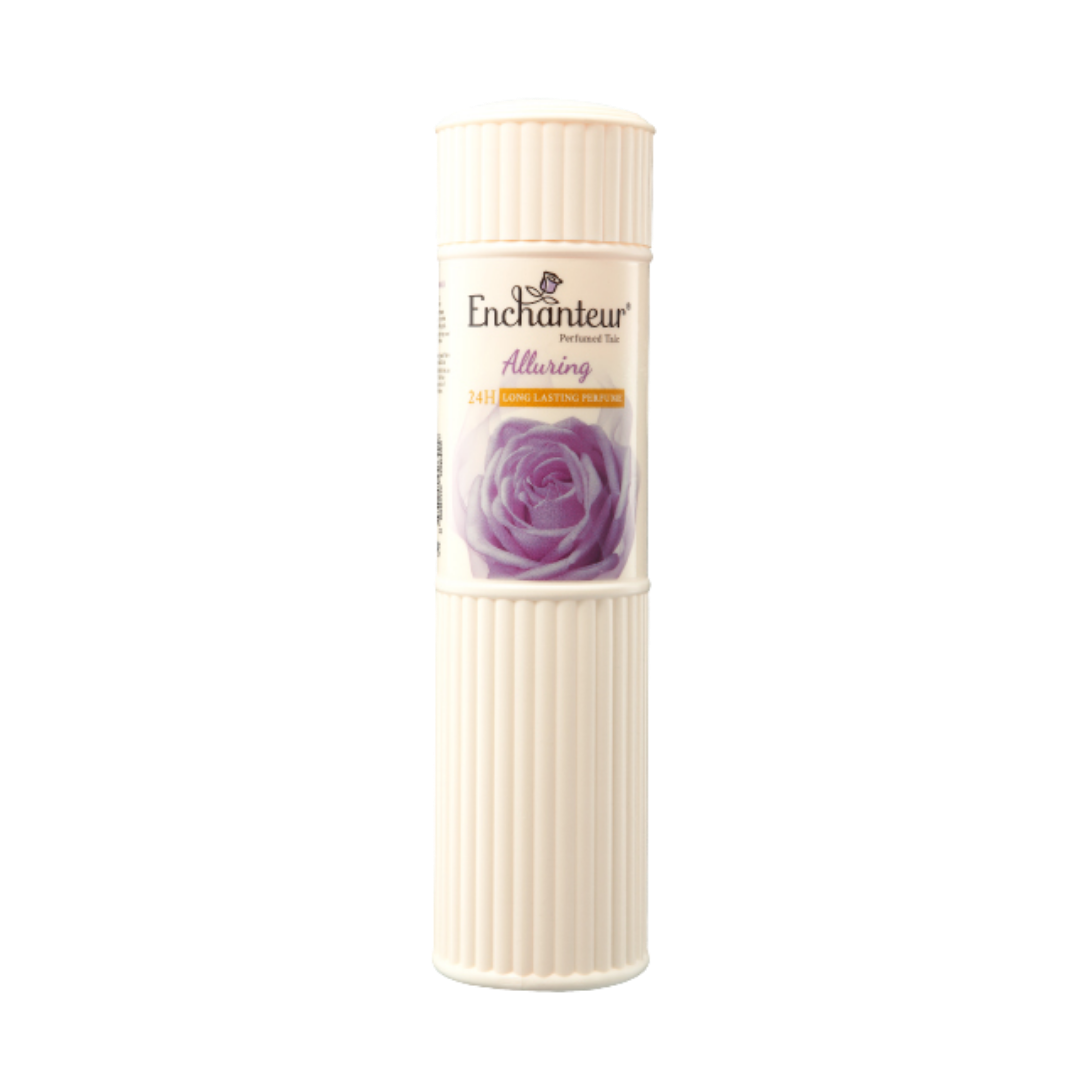 Enchanteur Perfumed Talc Alluring  - 250g | انشانتر بودرة الجسم المطرة اليورينغ - 250 غ