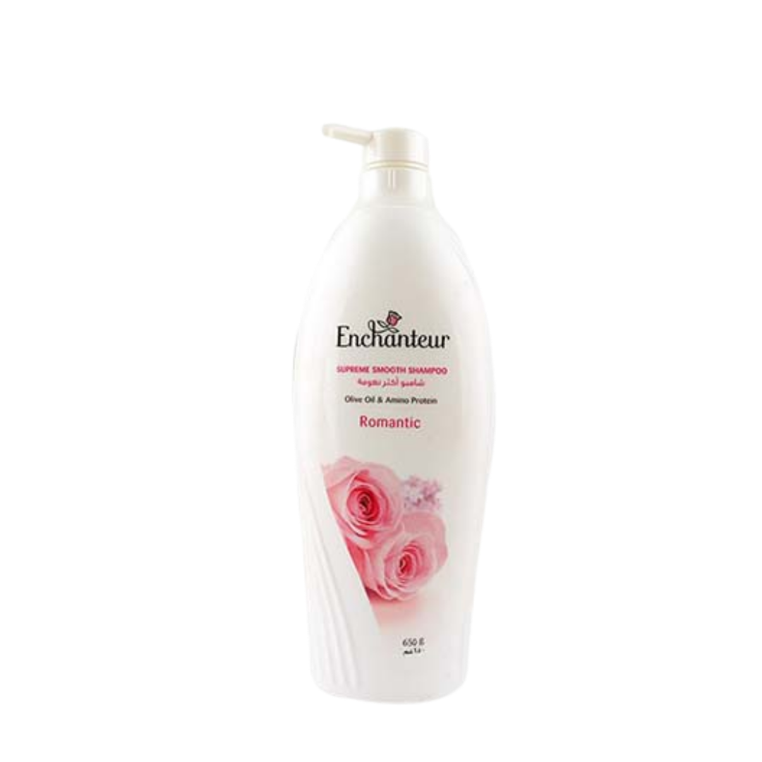 Enchanteur Supreme Smooth Shampoo Romantic - 650g | انشانتر شامبو لنعومة الشعر - 650 غ