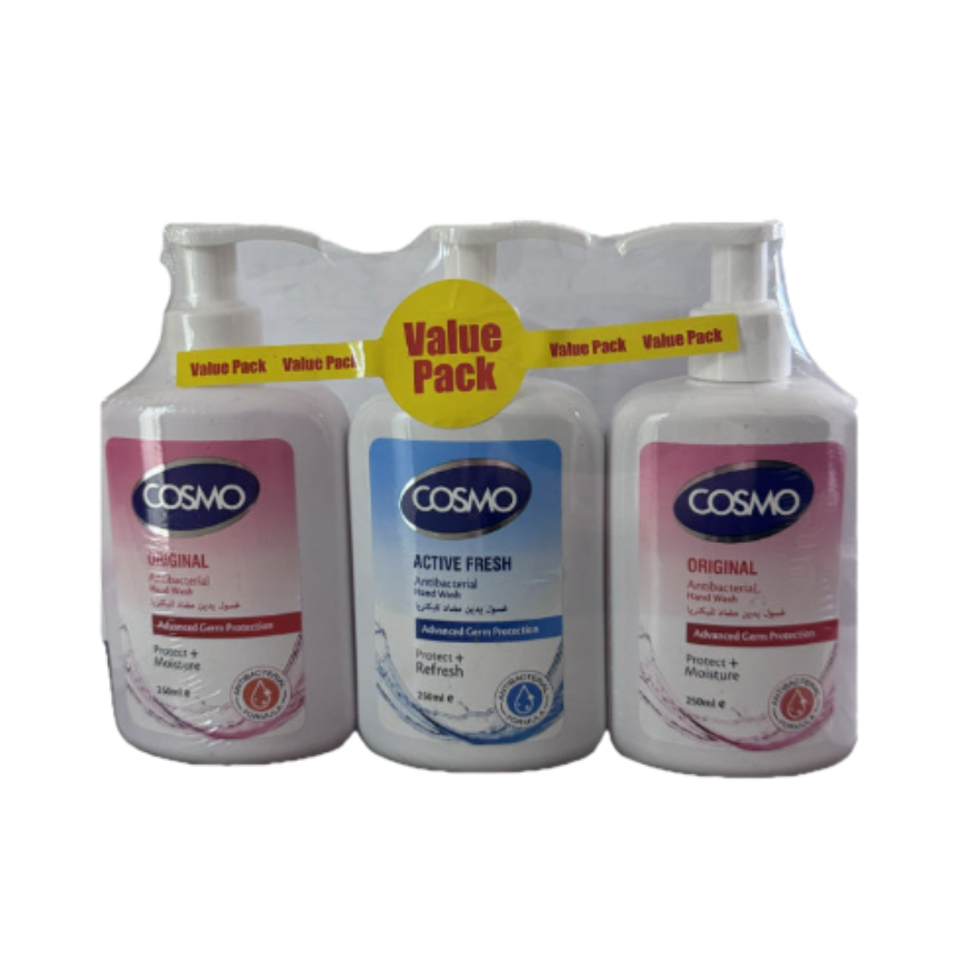 COSMO Antibacterial Hand Wash Seat - 250ml | كوزمو٣ قطع غسول لليدين مضاد للبكيتيريا - ٢٥٠ مل