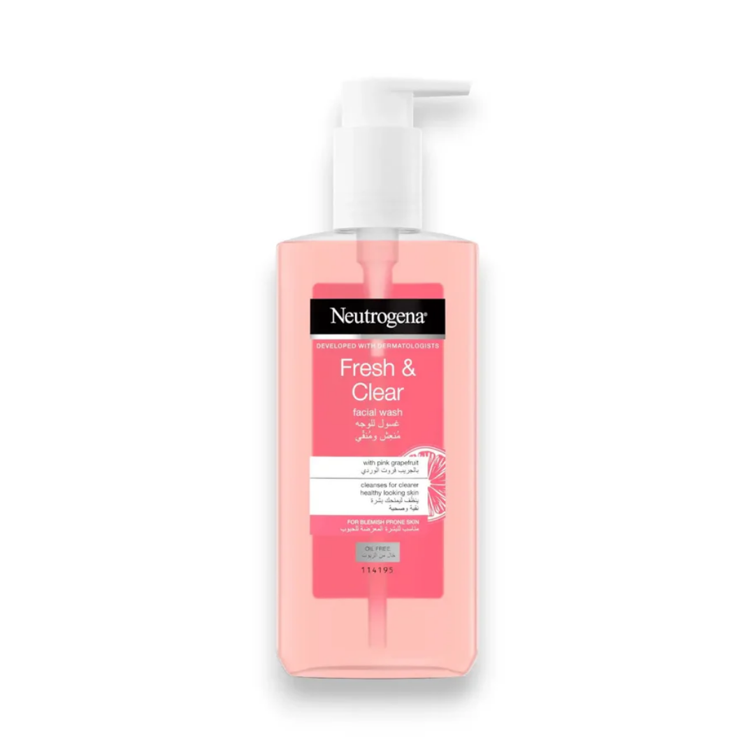 Neutrogena Fresh & Clear Faical Wash Oil Free - 200ml | نتروجينا غسول يومي للوجه - 200 مل