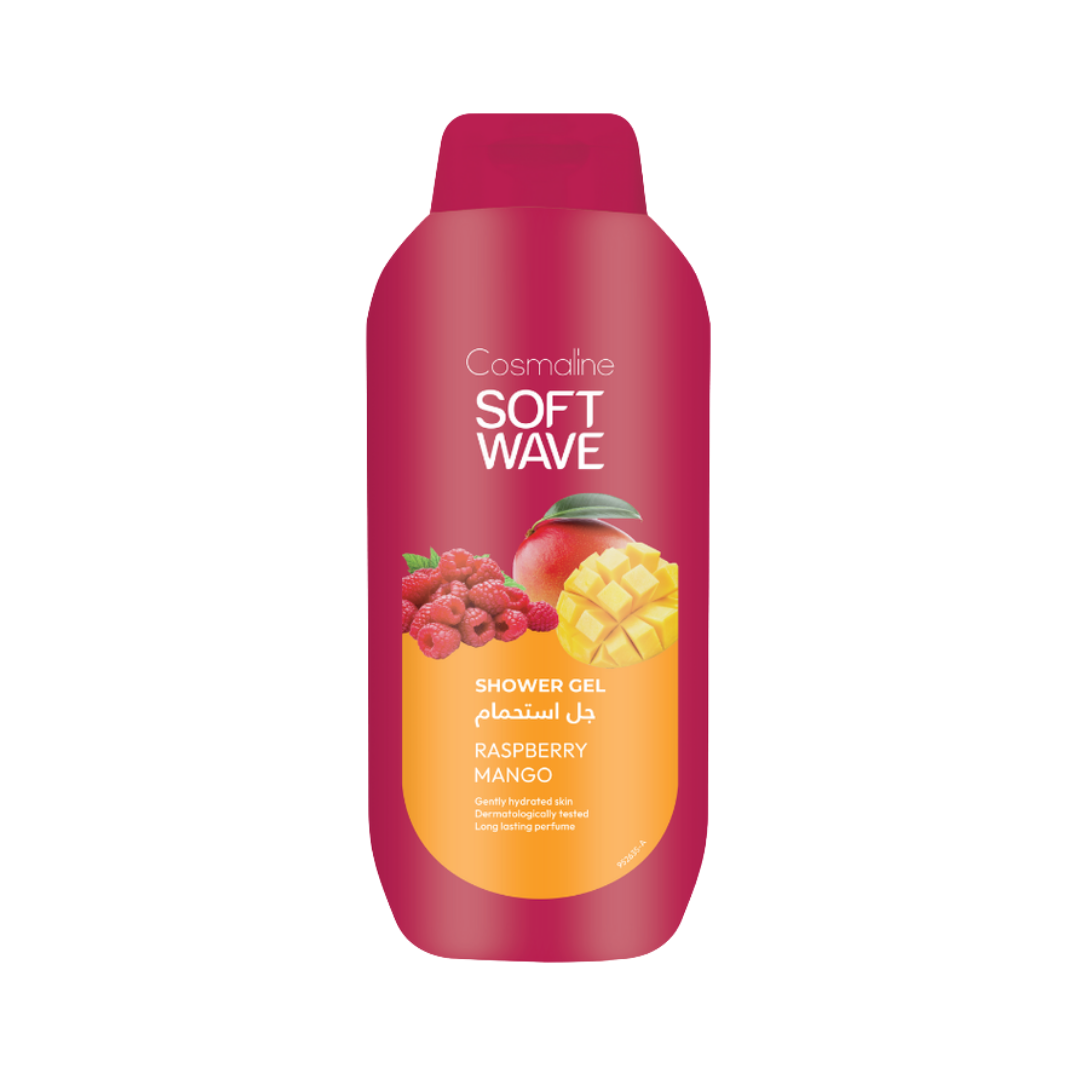 COSMALINE Shower Gel Raspberry Mango - 650ml | كوزمالين جل استحمام بالتوت و المانغا - 650 مل