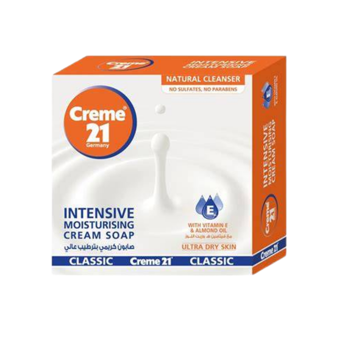 Creme21 Intensive Moisturising Cream Soap - 125g | كريم 21 صابونة مرطبة ومغذية للبشرة - 125 غ