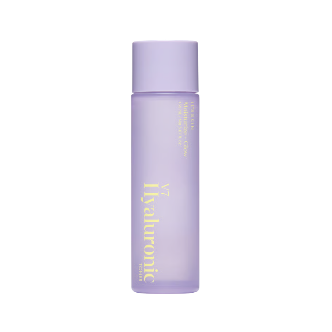 It'S SKIN V7 Hyaluronic Toner moisturizing + Glow face tonic water for all skin types  - 150ml | اتس سكين تونر مرطب لكل انواع البشرة - 150 مل