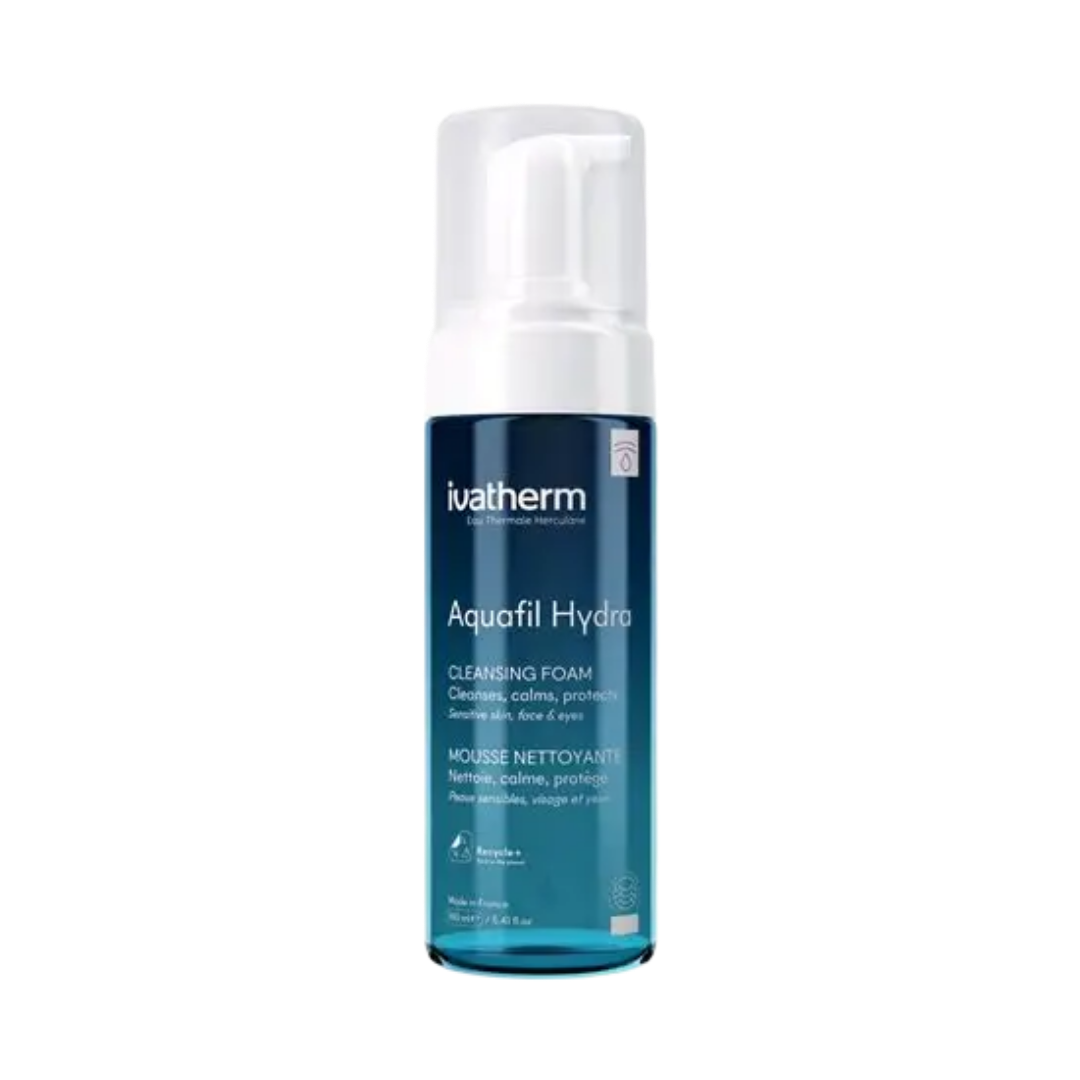 Ivatherm Aquafil Hydra Baslan Cleansing Foam - 160ml | ايفاثيرم غسول رغوي منظف لطيف للوجه - 160 مل