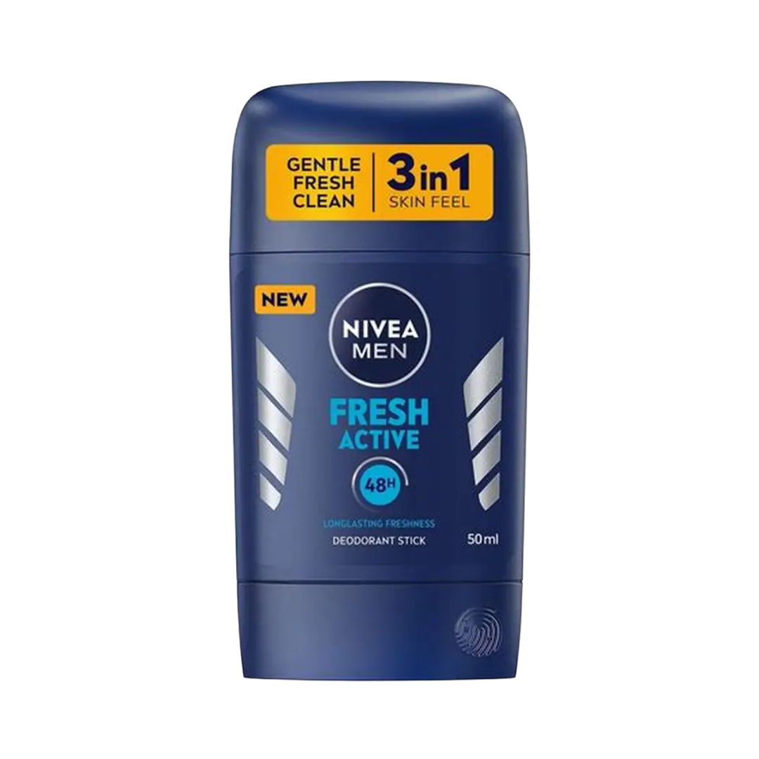 Nivea Men Deodorant Stick Fresh Active - 50ml | نيفيا مزيل تعرق ستيك للرجال فريش اكتيف - 50 مل