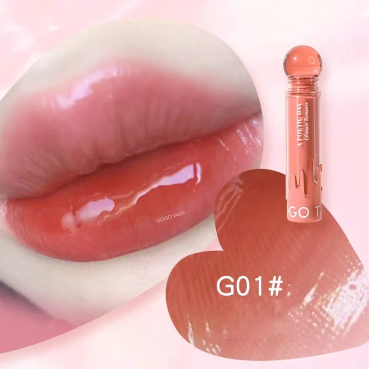 GOGO TALES Small Pink Ball Refrctive Lip Glaze - 3.5g | جوجو تاليس جلوس للشفاه - 3.5 غ