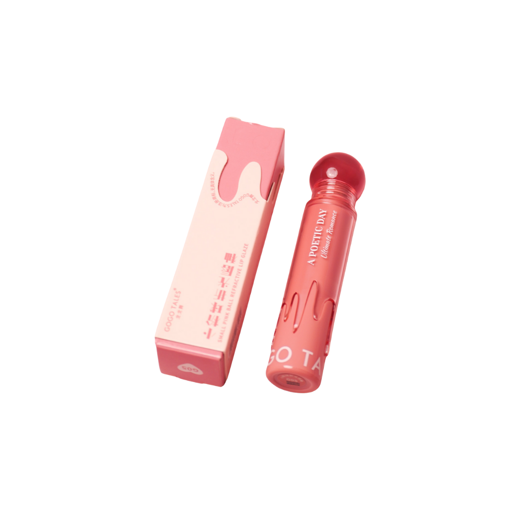 GOGO TALES Small Pink Ball Refrctive Lip Glaze - 3.5g | جوجو تاليس جلوس للشفاه - 3.5 غ