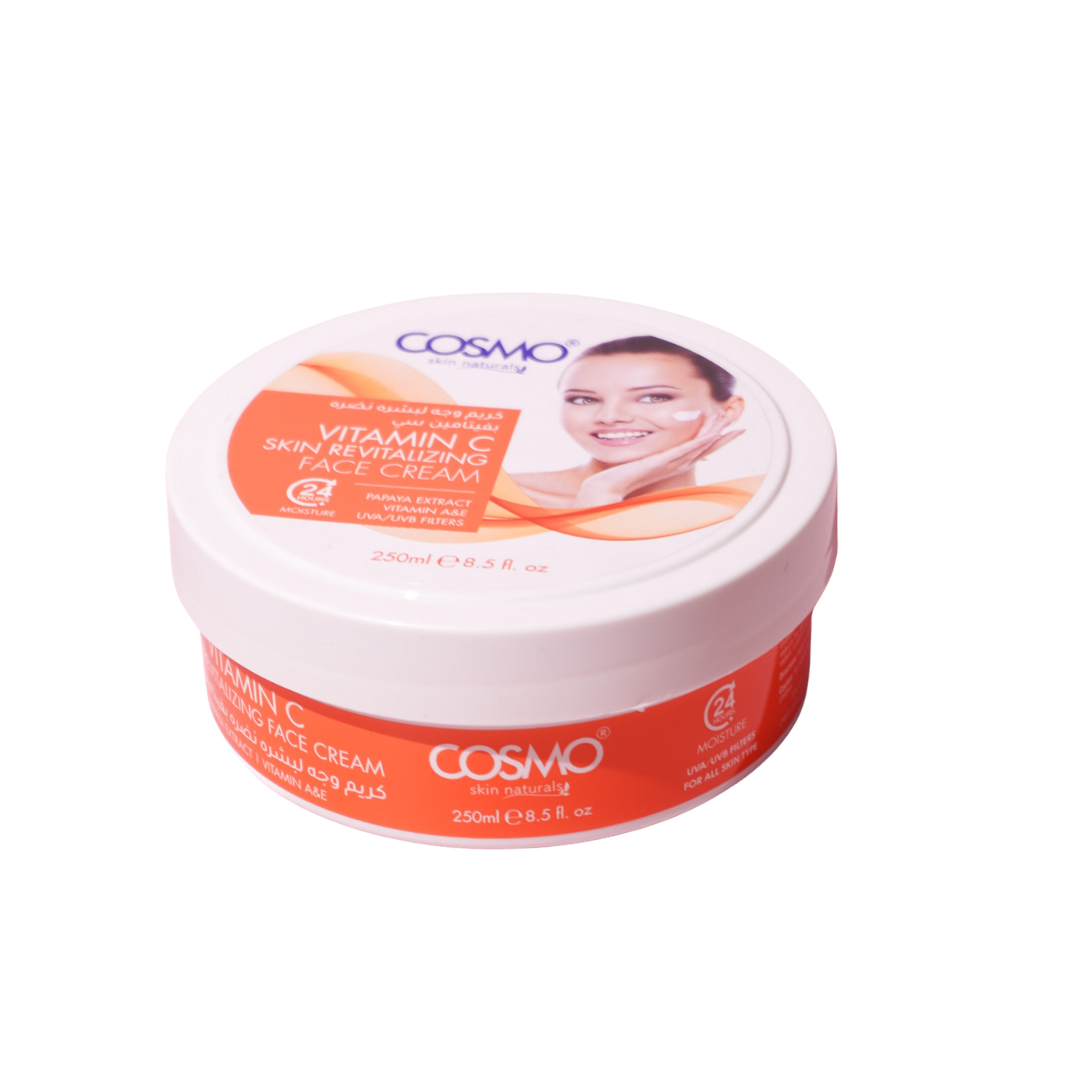 COSMO Vitamin C Skin Revitalizing Face Cream - 250ml | كوزمو كريم فيتامين سي - 250 مل