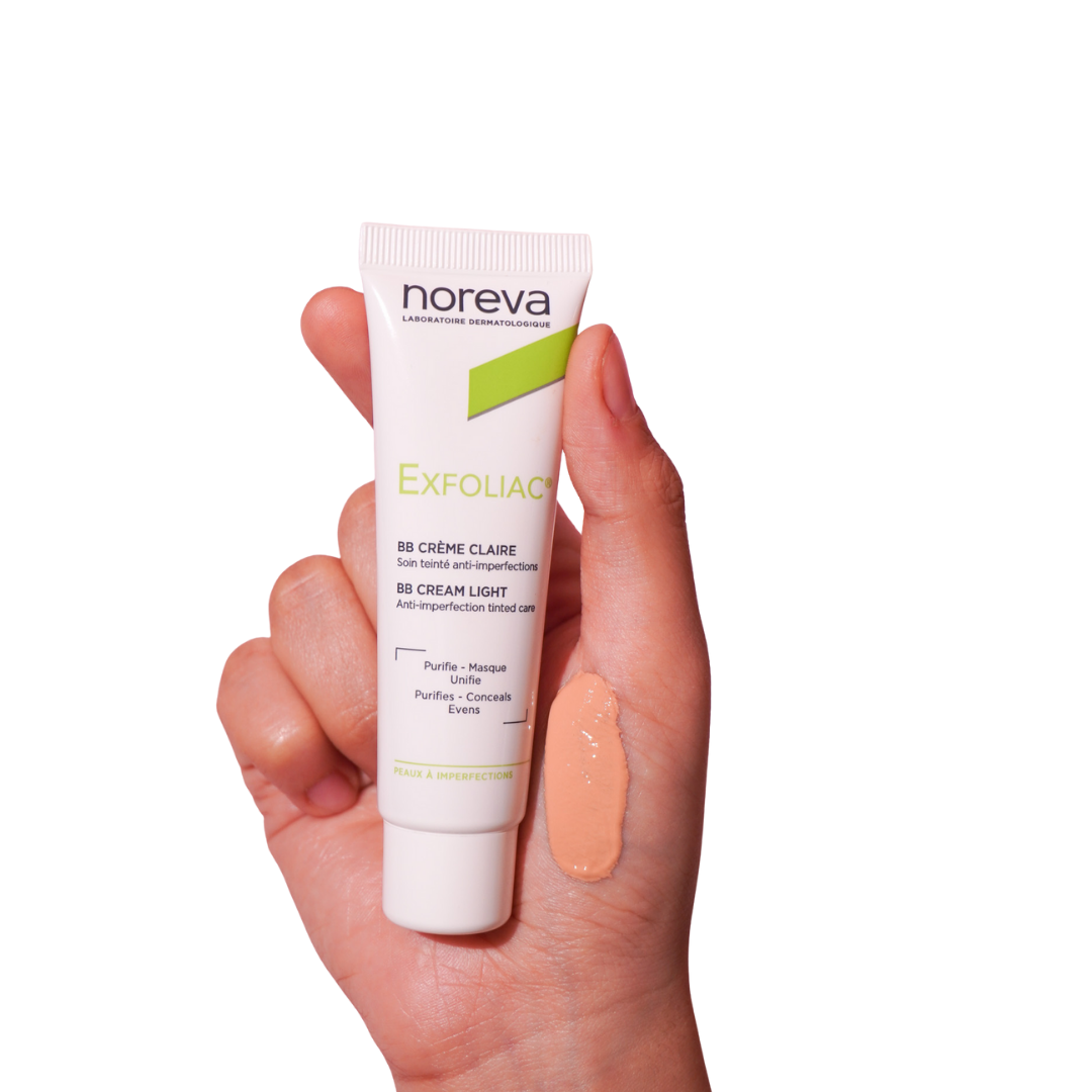 noreva Exfoliac Light Tinted Anti-imperfections Treatment -  30ml | نوريفا بي بي كريم لتغطية عيوب البشرة - 30 مل