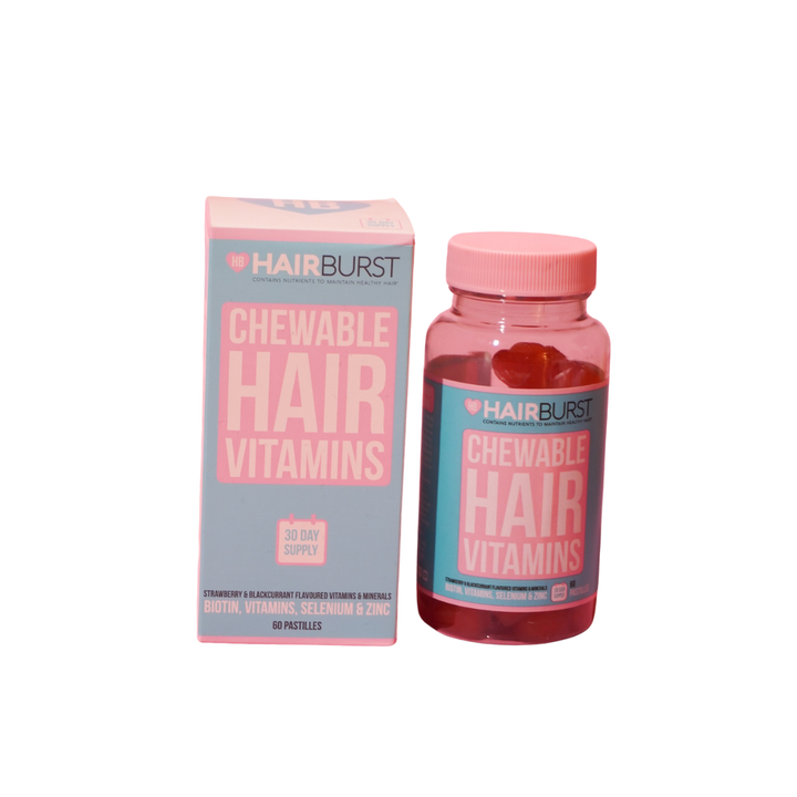 HAIR BURST Chewable Hair Vitamins - 60pcs | هيربيرست فيتامينات قابلة للمضغ لصحة الشعر - 60 قطعة