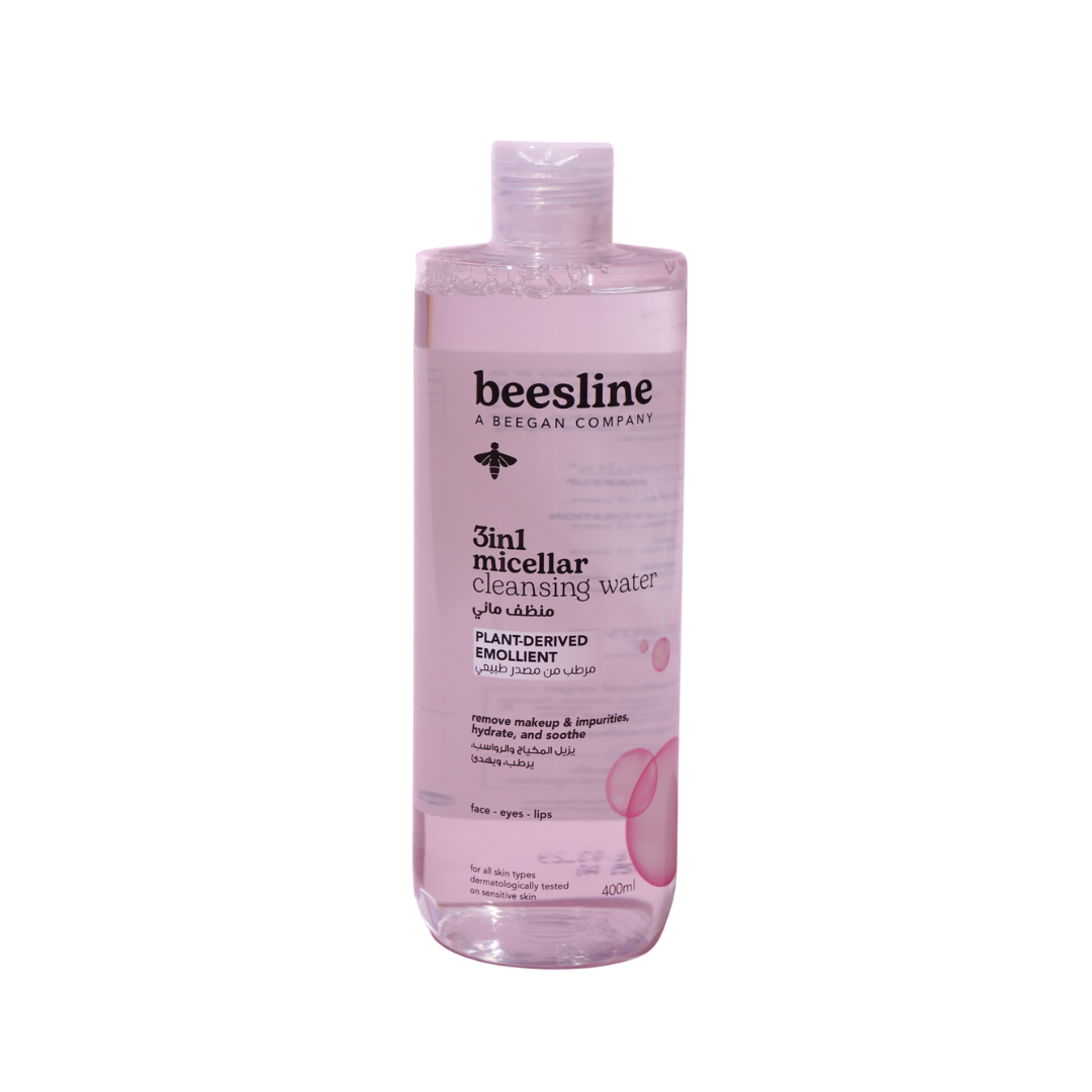 Beesline 3 in 1 Micellar Cleansing Water - 400ml |  بيزلين ماء منظف ميسيلار 3 في 1 - 400 مل