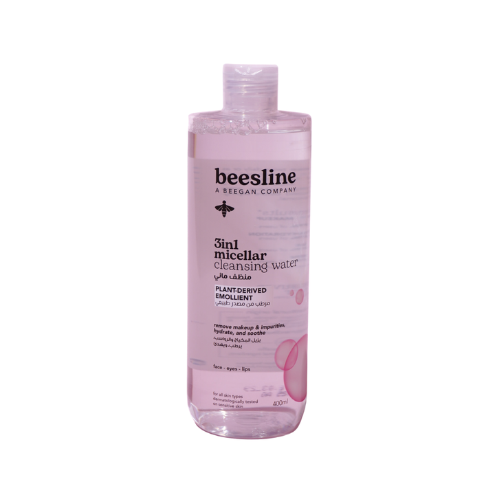 Beesline 3 in 1 Micellar Cleansing Water - 400ml |  بيزلين ماء منظف ميسيلار 3 في 1 - 400 مل