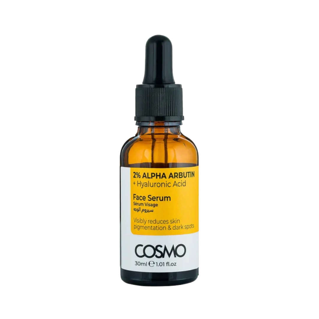 COSMO 2% Alpha arbutin + hyaluronic acid Serum - 30ml | كوزمو سيروم الفا اربوتين 2% + حمض الهيالورنيك - 30 مل