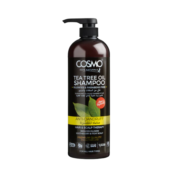 COSMO Tea Tree Oil Anti- Dandruff Shampoo - 1000ml | كوزمو شامبو مضاد للقشرة بزيت شجرة الشاي - 1000 مل