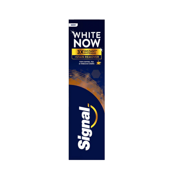 Signal White Now Stain Remover Toothpaste 3* Instant Whitening 75ml | سيجنال وايت ناو معجون الأسنان – مزيل البقع وتبييض فوري 3 أضعاف –75 مل