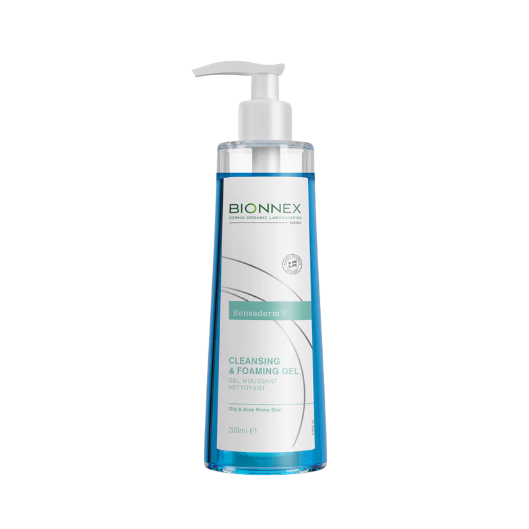 Bionnex Rensaderm Cleansing Gel - 200ml | بايونكس غسول جيل للبشرة الدهنية - 200 مل